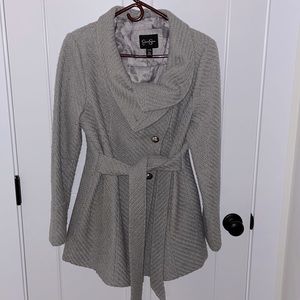 Beautiful Jessica Simpson wool coat in gray